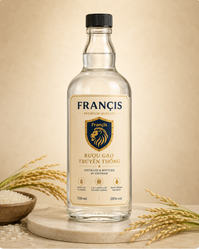 Rượu Gạo Tẻ Truyền Thống FRANÇIS